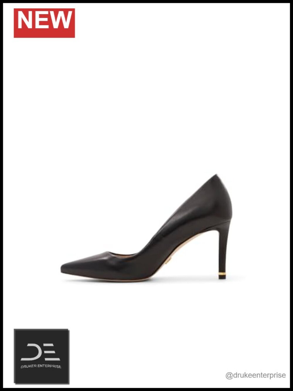 Floral Satin Pointed Toe Heels Pumps 3.25" Heel Padded Insole Leather